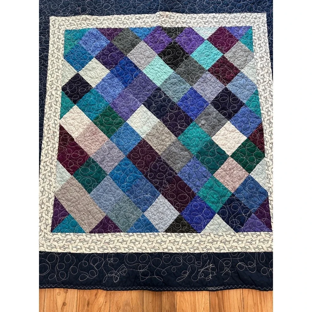 50'' x‎ 50'' Diamond Pattern Lap Blanket Quilt